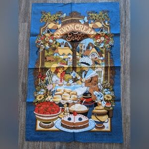 Vintage Devon Cream Tea Towel